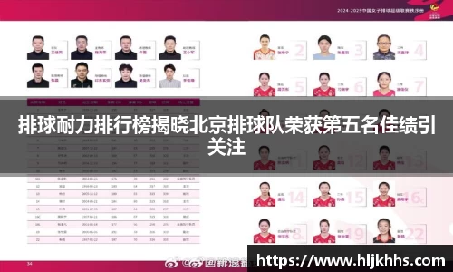 排球耐力排行榜揭晓北京排球队荣获第五名佳绩引关注