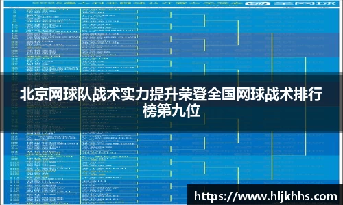 北京网球队战术实力提升荣登全国网球战术排行榜第九位